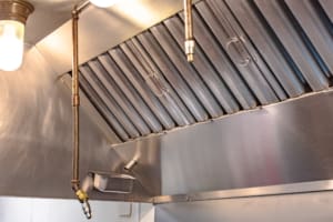 Kitchen ventilation and fire suppression system image